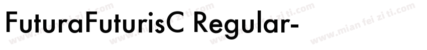 FuturaFuturisC Regular字体转换